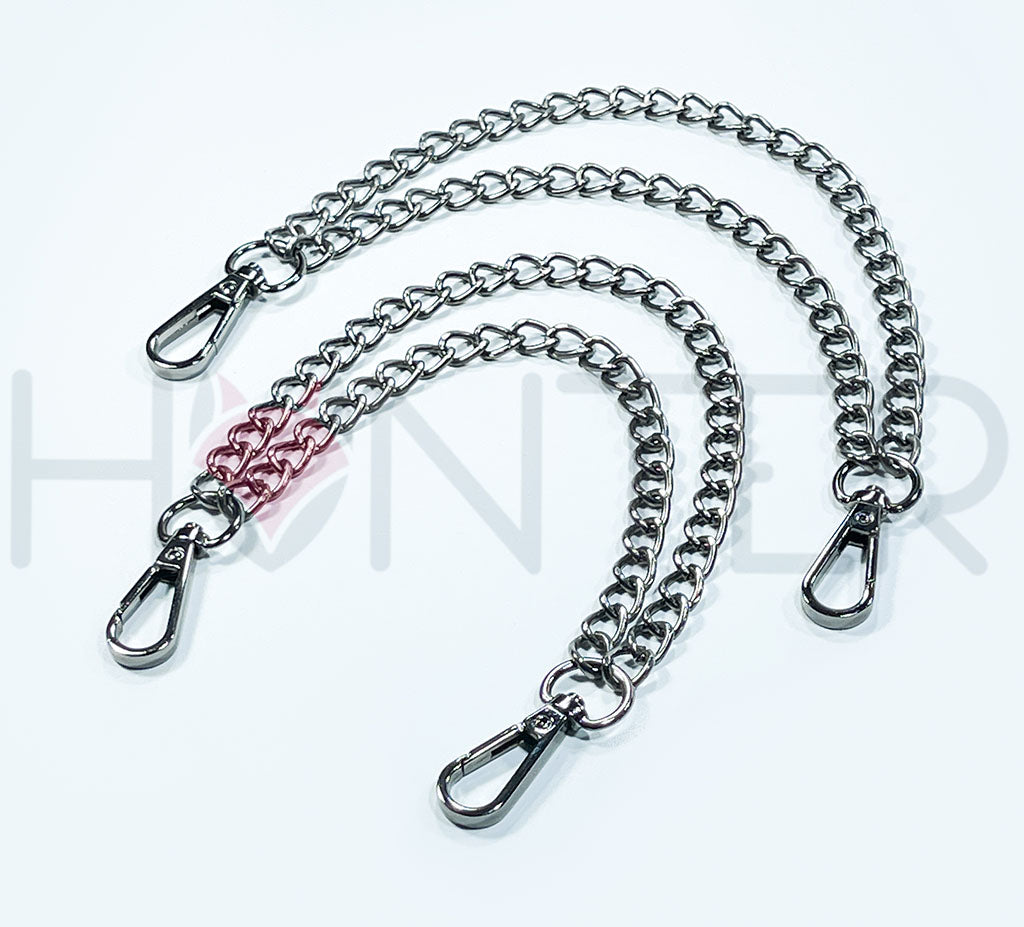 Fixing double chain with carabiners (chain 20-25 cm)