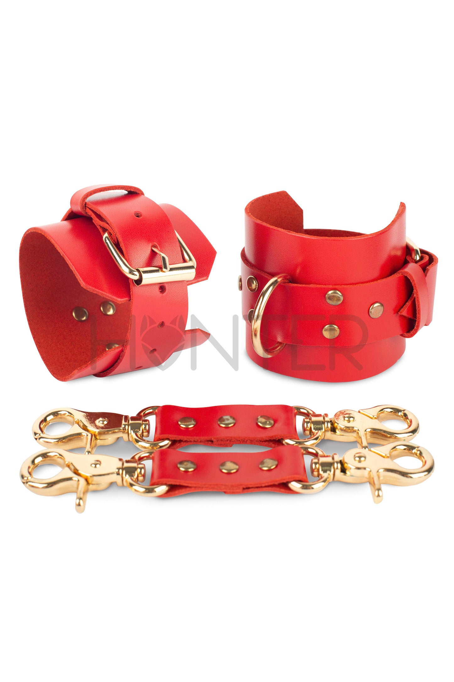 Leather Bondage Hand & Ankle Cuffs