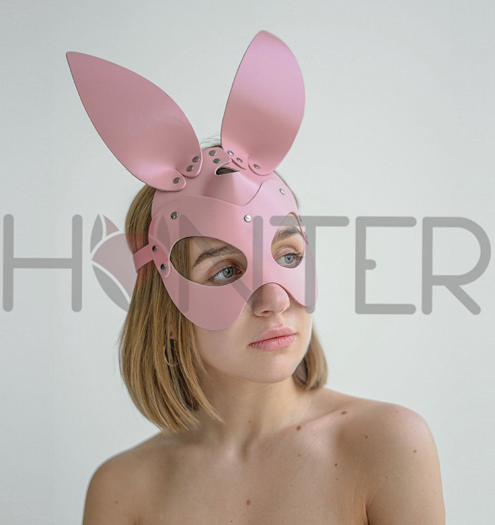 Leather Bunny Mask