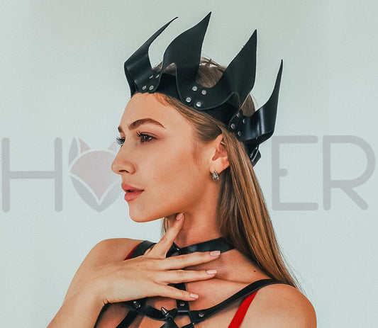 Leather Crown for Queens