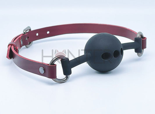 BDSM Leather Ball Gag Silicon