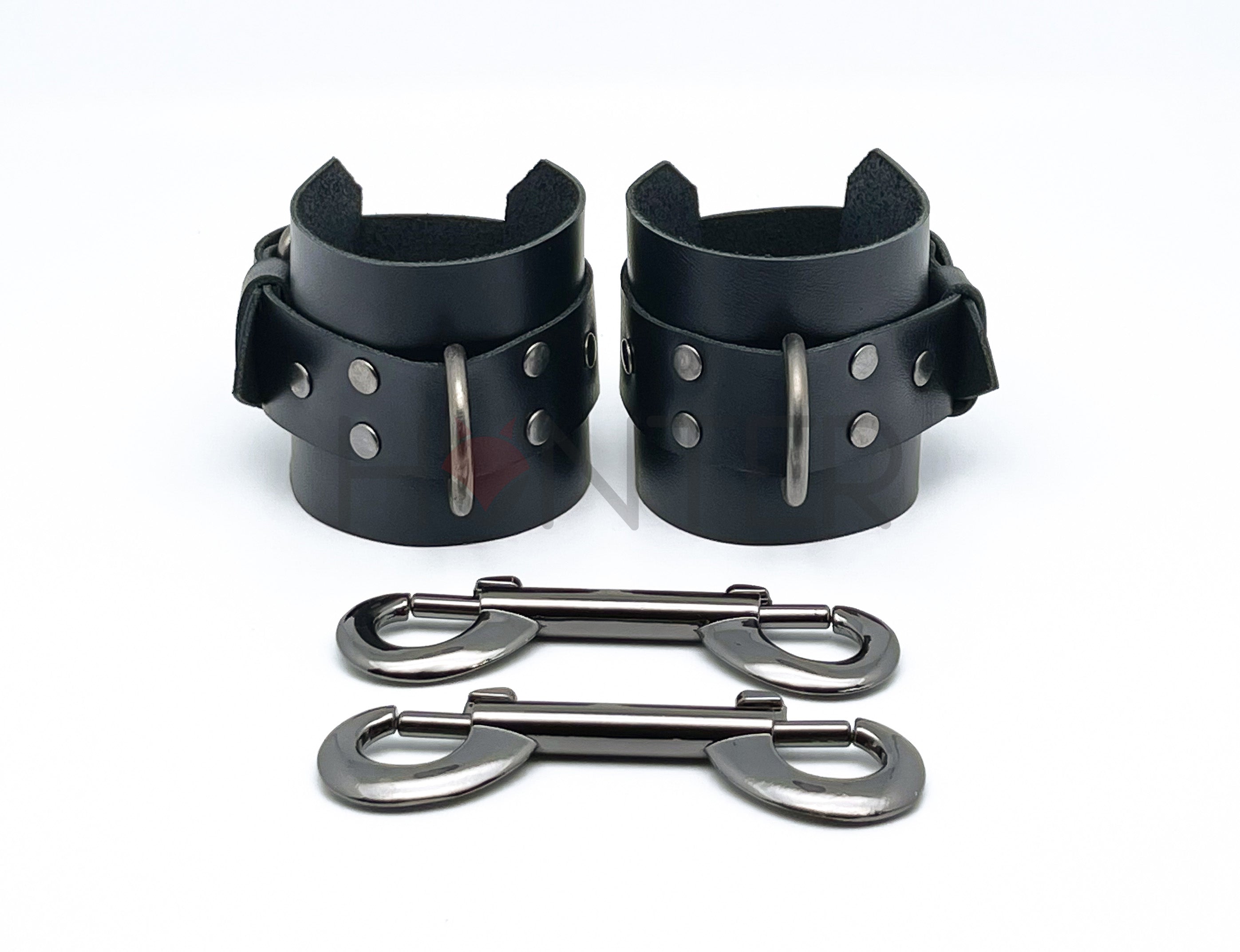 Handcuff Kit Leather BDSM Handcuffs & Ankle Cuffs – Mrs. Hunter