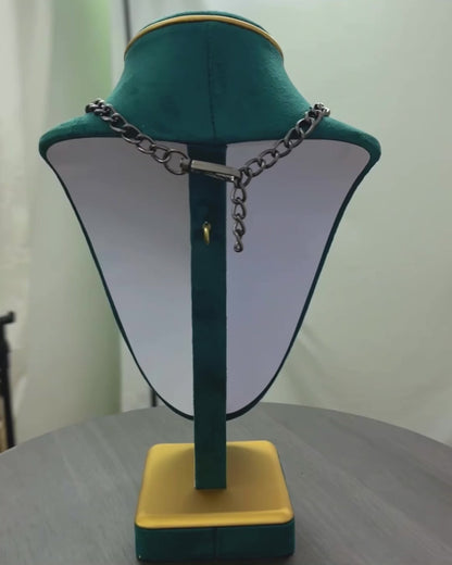 Double Chain Choker with Front Ring