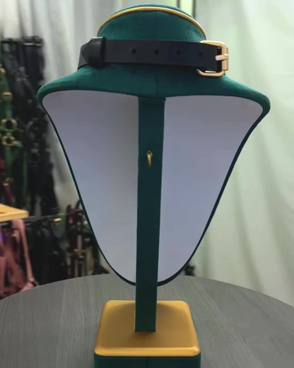 Everyday Leather Choker with Small Center Ring