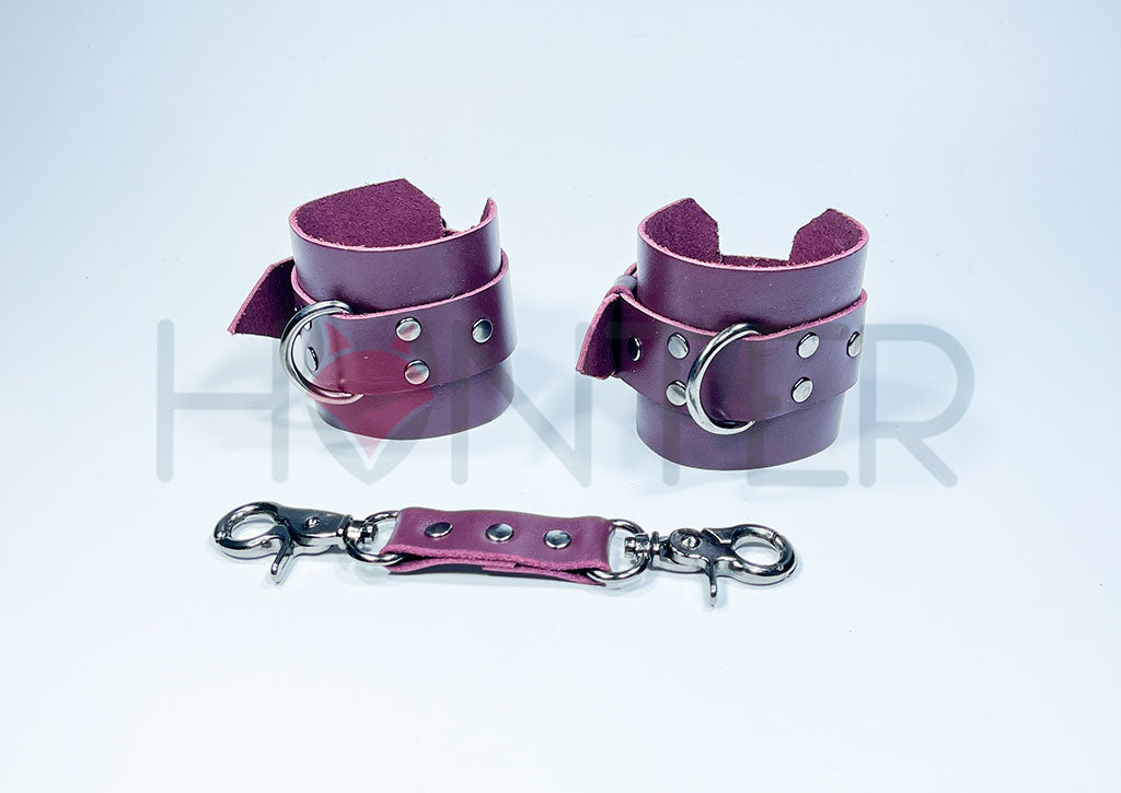 Leather BDSM Handcuffs