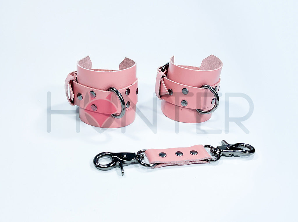 Leather BDSM Handcuffs